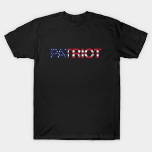 US Flag T-Shirt for Patriotic Americans Who Don't Kneel T-Shirt